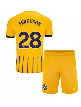 Brighton Evan Ferguson #28 Auswärts Trikotsatz für Kinder 2024-25 Kurzarm (+ Kurze Hosen)